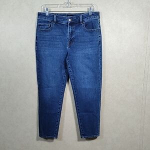 01138 Talbots medium wash Everyday Relaxed Blue Jeans 10P